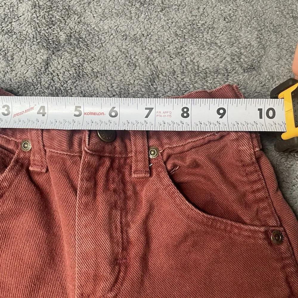 Vtg Wrangler 80s/90s 4 Slim Red Rust Jeans 928L88R Denim Made In USA 3T-4T